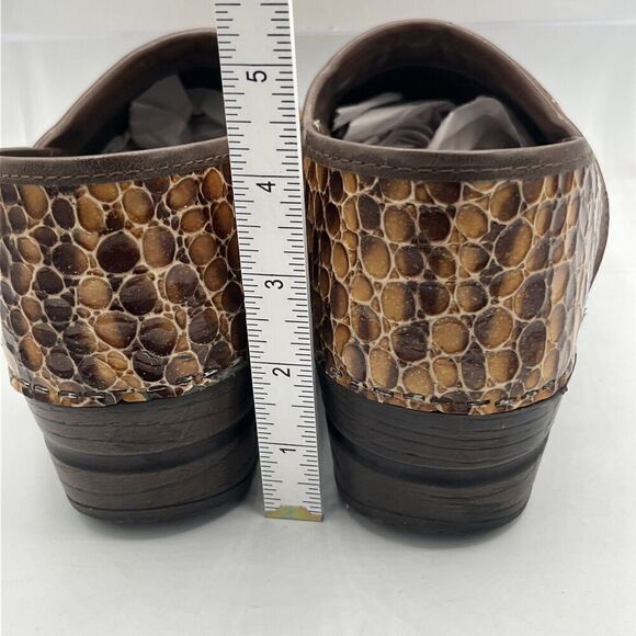 Sanita Danish Comfort Clogs Embossed Metallic Snakeskin  Size EU 41 US 9.5-10 - Picture 5 of 10